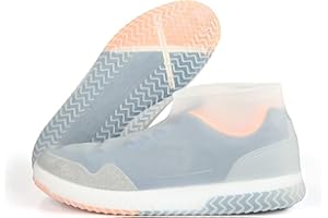GDOKKNY Reusable Waterproof Shoe Covers for Men Women Slip Resistant Silicone Shoe Cover Folding Anti Skid Socks Shoe Covers to Prevent Rain Into Shoes
