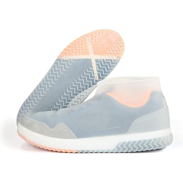 Wisebom 3 Paires Couvre-Chaussures Imperméables Réutilisables En Silicone Antidérapants Pour Pluie Et Neige