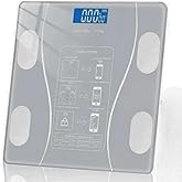 DIGITAL Scale Bluetooth Body Analysis - Digital Smart Weighing-Oil Meter Weighing Smart Android and iOS Compatible - BLACK or GRAY