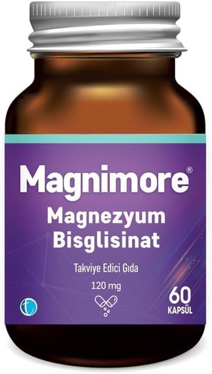 Magnimore Magnezyum Bisglisinat 60 Bitkisel Kapsül 120 mg