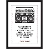 Public Enemy 'Fight the Power' - Die Macht Der Macht Lyrics Print 11 x 14/8 x 10/5 x 7 