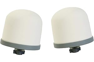 Huining - Filtro dell'acqua a cupola in ceramica, pre-filtrazione Zen, filtro di ricambio da 0,15 a 0,5 micron, per sistema di filtrazione a secchio d'acqua domestico 2PCS (dome filter*2)