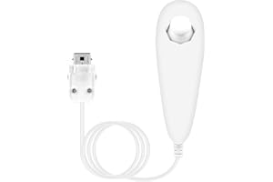 OSTENT Controller Nunchuck Cablato Basato sul Movimento per Nintendo Wii Console Video Game Colore Bianco