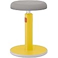 Leitz Active Sit Stand Stool, Ergonomic Height Adjustable 46cm To 79cm Wobble Stool, Round Swivel Office Desk Chair/ Stool, Ergo Cosy Range, Warm Yellow, 65180019