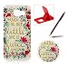 Produktbild Für Samsung Galaxy A5(2016 Modell) Hülle Silikon Schutzhülle Tasche Case,Weiches Silikon TPU Gel Bumper Case Etui Schale Cover Skin,Herzzer Modisch Hochwertig Ultra Dünn Slim Thin Bunt Handytasche Mit [Shakespeare Zitate Muster] Guter Schutz Kratzfest Flexibel Leicht Gummi Rubber Jelly Soft Protective Stabil Handyhülle Schutztasche Back Cover Case Shell für Samsung Galaxy A510(2016 Modell) + 1 x Frei Rot Handy Halterung Ständer + 1 x Frei Weinrot Touch Pen Stift Stylus