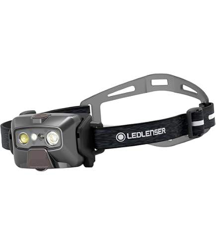 Lampe Frontale Ledlenser HF8R Signature 2000 LM - Rechargeable IP68, 194g, Noire