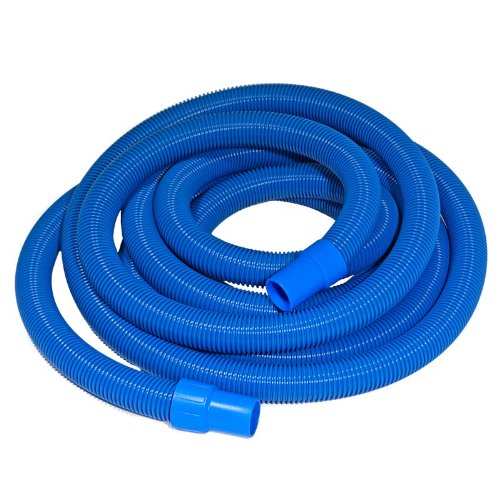 Schwimmbadschlauch mit elastischen Muffen d=38mm, Länge=10,0 m blauer Schlauch von Praher für Sauger Schwimmbecken Poolreiniger Gartenpool Poolschlauch