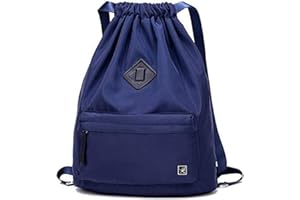 Risefit Waterproof Swimming Bags Drawstring Gym Bags PE Bags String Backpacks for Adults, Kids