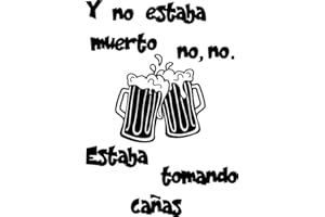 Soul Art Graphics, Vinilo decorativo de pared con frase 'Y no estaba muerto...' (59x84cm), Negro, Mate, Pegatina decorativa, Vinilo, Pared, Adultos