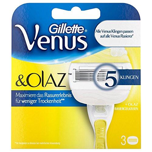 Gillette Venus und Olaz Rasierklingen für Damenrasierer, 3 Stück