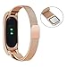 Produktbild Pinhen Ersatz-Uhrenarmband für Xiaomi Mi Band 2 Wireless aus Silikon und Metall, erweiterbar, verschiedene Farben erhältlich