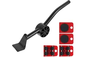 KEYOHOME Elevador para muebles con ruedas, kit de 5 piezas, movimiento para muebles pesados, tobogán para muebles de hasta 150 kg de movimiento y sistema de elevación (5 unidades)