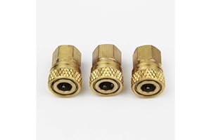 Mangobuy 3 Pieces PCP Diving Cylinders High Pressure Fill Hose Fitting 8mm Female Quick Disconnect Connector Male Thread 1/8NPT & 1/8BSPP & M10x1