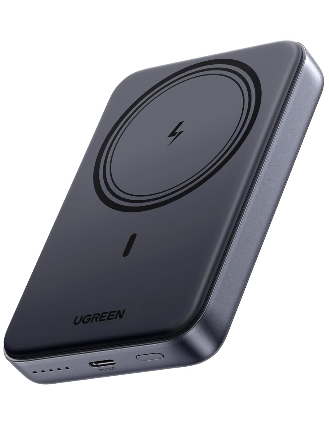 UGREEN Nexode Externe batterij, magnetisch, draadloos, 10.000 mAh, 20 W, powerbank, inductie, USB C, snel opladen, PD 3.0, compatibel met iPhone 15 14 Plus Pro Max iPhone 13 12 MagSafe hoes (zwart) | Snel opladen, magnetisch, draadloos, inductielader, compatibel met iPhone 17 16 15 14 13 12 Air Plus Pro Max