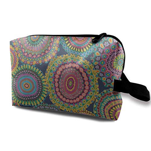 Bohemian Hippie Boho Flowers Travel Storage Bag Cosmetic Bag