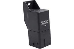 Bohaner Relé de bujía de precalentamiento Unidad de control Sistema de bujía de precalentamiento 9640469680 51299080A para Peugeot Citroen Diesel Fiat Mini 12V 8-Pins Negro