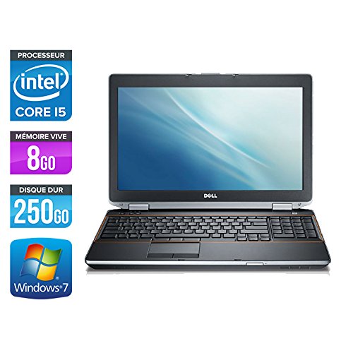 spécification Dell Latitude E6520 - PC portable - 15,6'' - Gris (Intel Core i5 2520M / 2.50 GHz, 8 Go de RAM, Disque dur 250 Go, Lecteur DVD, Wifi, Windows 7 Professionnel)