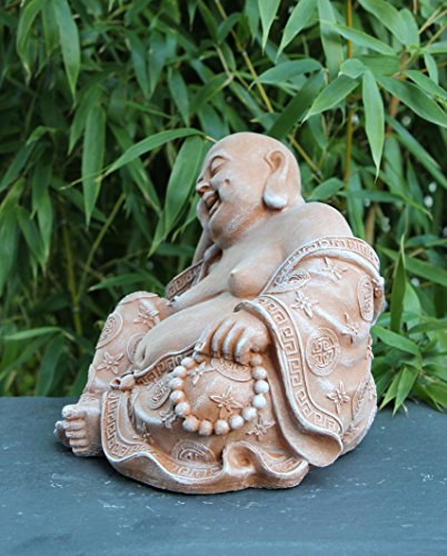 Steinfigur Buddha – Terrakotta, Garten, Deko, Figur, Stein, Statue, Frostsicher - 2