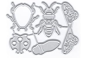 DzIxY Insects Bees Metal Cutting Dies for Card Making Kit Embossing Paper Die Cuts Scrapbook Machine Stencils Storage Pockets Supplies