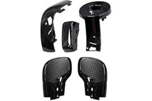 HpLive Schaltknauf-Seitenabdeckung für Golf 6 7 R für GTI für Passat B7 B8 für CC für Jetta MK6(Perforiertes)