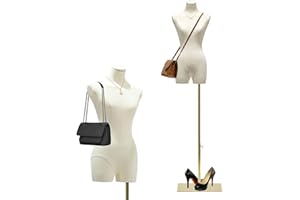 QJSZMEI Schneiderpuppe Damenbüste Weiblich, Höhe Verstellbarer Schaufensterpuppe Körper, Mannequin mit Metall Base Kleiderpuppe, Schneiderbüste Büste Torso für Bekleidungsgeschäft (Farbe : Weiß, Größe : A)