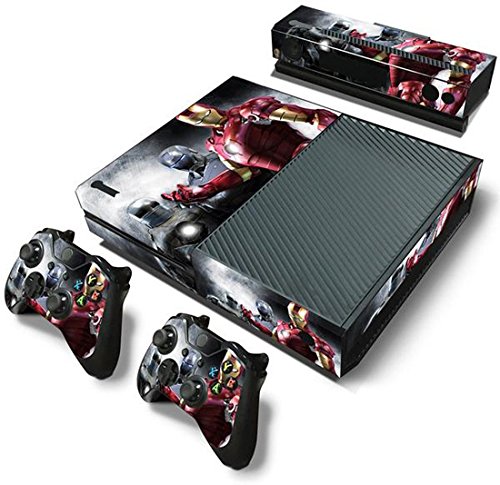 MODFREAKZ™ Console and Controller Vinyl Skin Set - Marvel Iron Man Gold/Red for Xbox One