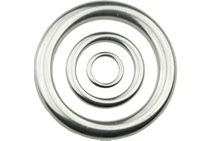 ‎PAULI EDELSTAHLDESIGN Ring Edelstahl V4A Rostfrei VA A4 - AISI316 Edelstahlring Gardinenring (5x40mm²)