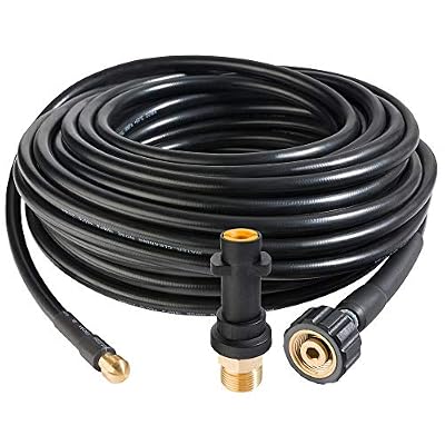 Arebos Tuyau de nettoyage de canalisations / 20 m / 180 bar / Pour la connexion à un nettoyeur haute pression