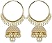 Meenaz Jewellery Traditional Gold Plated Pearl Jhumka Jhumki Earrings For Women & Girls- Jhumki-J148