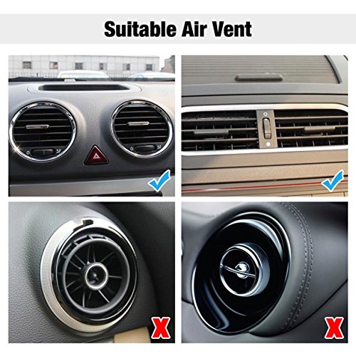 ICOUVA HandyHalterung Auto KFZ Halterung lÃ¼ftung Universal Multi-Winkel Schwerkraft fÃ¼r iPhone 8 / 8 Plus / X / 7 / 7 Plus / 6S, Samsung Note 8 / Galaxy S8 und jedes andere Smartphone