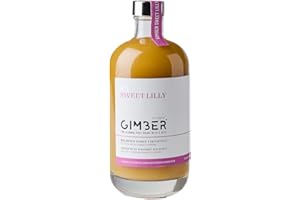 GIMBER Sweet Lilly jus de gingembre bio 500 ml | Boisson sans alcool au gingembre 100% bio mélange de gingembre, fruit de la passion, ananas & curcuma | Concentré de gingembre de première qualité