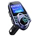 Price comparison product image FM Transmitter, VicTsing Car MP3 Player FM Transmitter Bluetooth Handsfree Car Kit Wireless Radio Audio Adapter with Dual USB 5V 2.1A USB Charger, 1.44 Inch LCD Display, 3.5mm Audio Port, TF Card Slot, USB Flash Drive Port For iPhone, iPad, iPod, HTC, MP3, MP4 and Most Devices with 3.5mm Audio Jack-Blue