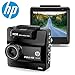 Price comparison product image HP Super HD 1440p In Car Dash Cam Camera DVR Digital Driving Video Recorder High Definition 2560x1440 Pixels with Built in GPS,WDR,Super Night Vision