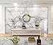 Produktbild Custom Wallpaper 3D Nordic Crown Marmorkunst Wandgemälde Wohnzimmer Schlafzimmer Tapete,240Cm (H) X 320Cm (W)