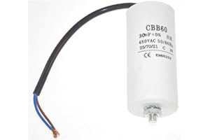 Ufixt Fits Universal 30UF Capacitor with 22cm Cable Connectors
