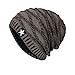 Produktbild Wintermütze Piebo Unisex Weiches Langes Slouch Beanie Hüte Mützen Warm Stricken Kappe Klassisches Kopfkappe Strickmütze Skimütze Herrenmütze Wollmütze Herren Damen
