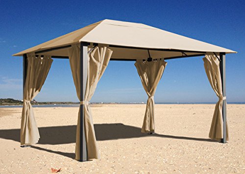 Preisvergleich Produktbild Pavillon Paris 3x4m - Sand mit Seitenwand Set