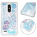 Produktbild Everainy LG K10 2018/LG K11 Hülle Silikon Transparent 3D Flüssig Glitzer Durchsichtig Stoßstange Gummi Kompatibel für LG K10 2018 Liquid Stoßfest Hüllen Handyhülle Schutzhülle (Elefant)