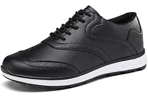 YOUNGTIE Golfschuhe Herren Schuhe Herren Sportschuhe Atmungsaktive Herren-Golfschuhe für den Außenbereich wasserdichte rutschfeste Gummisohle Ganzjährige Golfschuhe für Herren