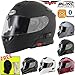 Produktbild VCAN V271 New Style 2016 Bluetooth Flip Up Motorrad Helm ACU Gold geprüft + Frei Leopard Baumwolle Sturmhaube