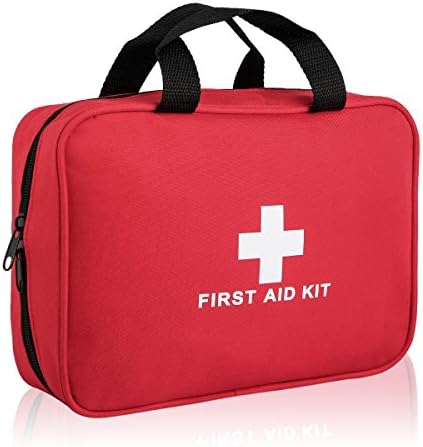 Professional Portable First Aid Kit -100 Pieces - CE FDA Approved Survival Supplies for Home, Office, Car, Travle, Outdoors Emergency Preparedness