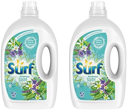 Surf Laundry Liquid Super Concentrated 3L MULTIPACK x 2 Herbal Extracts 3L 85 Washes