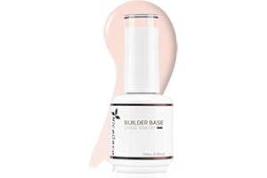 Nicedeco 8 in 1 Builder Base Gel Unghie Smalto Semipermanente Nude Gel Unghie Ricostruzione Completo - (005)15ML