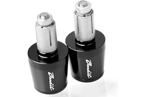 HJZS Embouts de Guidon 22mm 7/8' Poignée Moto Barre Poids Fin Guidon Poignées Cap pour Suzuki Bandit S 600S 1200S GSF 250 600 600S 650S 1250 Bandit (Couleur : Noir)