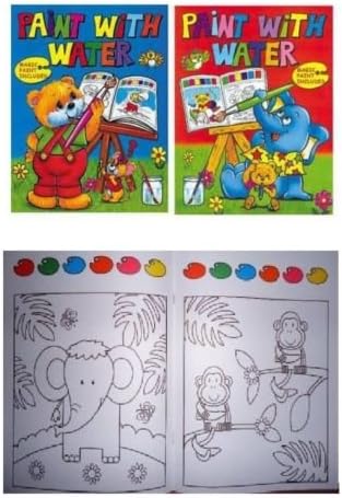 WF Graham6 x Childrens A4 Watercolour Painting Book Magic Paint Palette on Every Page