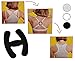 Produktbild Unbekannt BH Clip - schwarz für Träger - zum Verstecken der BH-Träger / Halter Clips - passend für Jede Größe - Push Up für die Brust