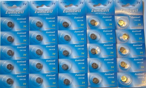 Preisvergleich Produktbild Eunicell Lithium-Batterie CR1130 (3 V) 25 Stück