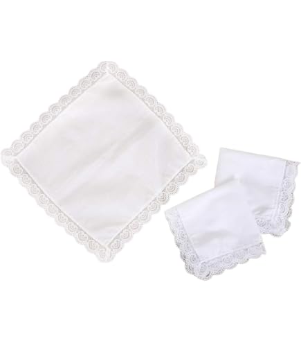 Set Di 5 Fazzoletti Da Donna In Puro Cotone, 40x40 Cm, Tinta Unita Stile Vintage, Morbidi E Assorbenti, Ecologici, Per Matrimoni E Uso Quotidiano
