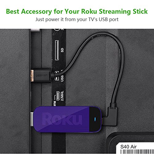 TV Stick Kabel UGREEN Micro USB 90 Grad Kabel Winkelstecker Stromkabel für Chromecast,TV Stick,Roku Streaming Stick und so weiter - 5