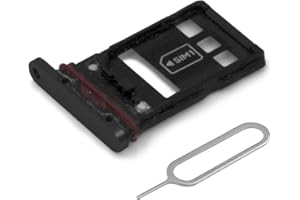 MMOBIEL Dual SIM Kartenhalter Kompatibel mit Huawei P30 Pro 2019 - SIM Card Tray Schlitten - Inkl. Gummidichtung und SIM Pin - Schwarz